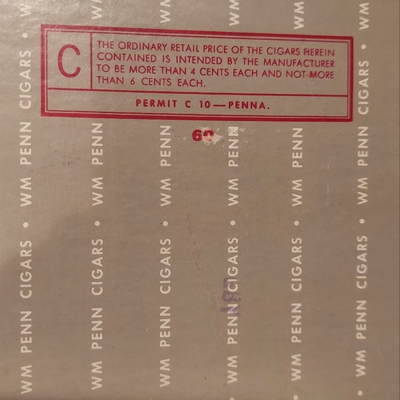 . Vintage Wm Penn Cigar Box - Picture 9 of 9